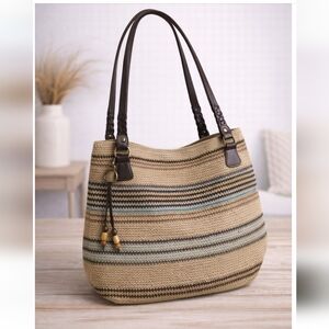 FRANKIE & JOHNNIE WOVEN PURSE SHOULDER BAG